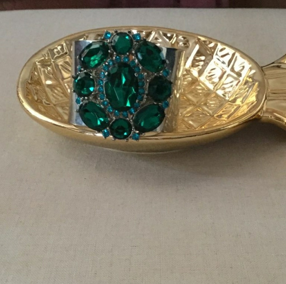 Green Jeweled clasp